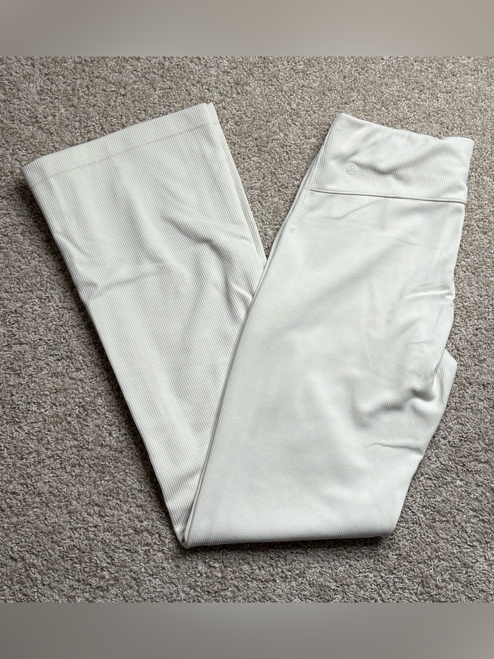 Lululemon Brushed Softstreme Ribbed Zip Flared Pant